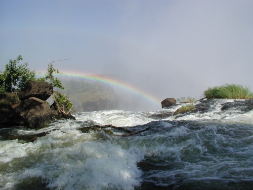 Rainbow and falls 